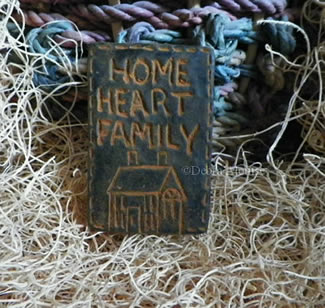 Home Heart and Family Sampler Soap and Wax Mold