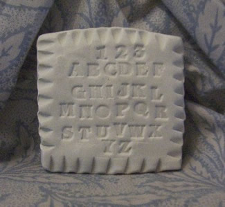 Vintage ABC 123 Sampler Soap and Wax Mold