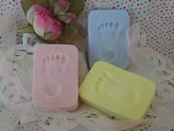 Baby Footprint Bar Soap Bar Mold