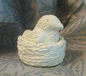 Baby Bird in Nest Soap Mold