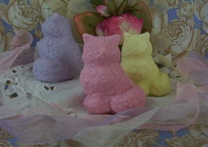 Lacy Kitty Soap and Wax Mold