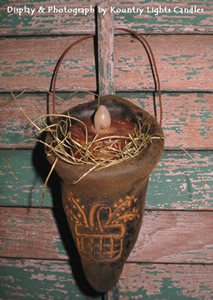 Hanging Basket with Pip Berries Flicker Candle Mold