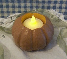 Harvest Pumpkin Flicker Candle Mold