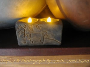Sheep Farm, Two Flicker Candle Mold
