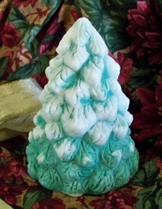 Christmas Pine Tree Candle Mold